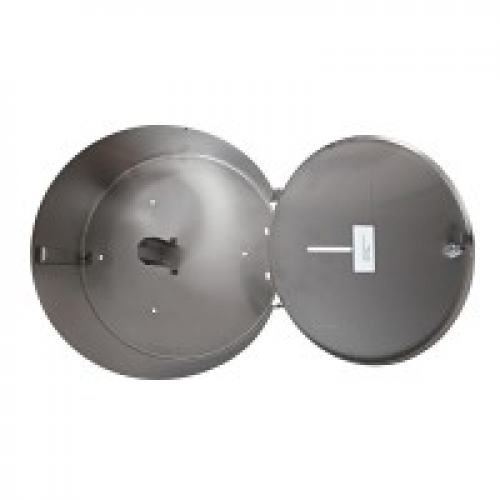 Preview: Toilettenpapierspender "Jumbo" Edelstahl abschließbar, Wandmontage