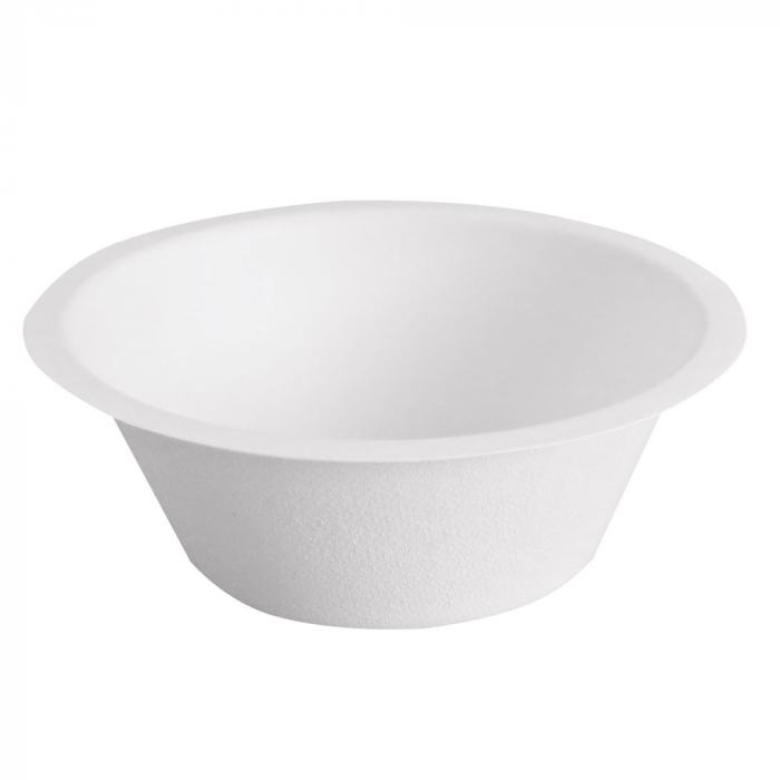 Bowl / Eisbecher Bagasse weiss 250ml, Ø 11,0 x 4,5cm