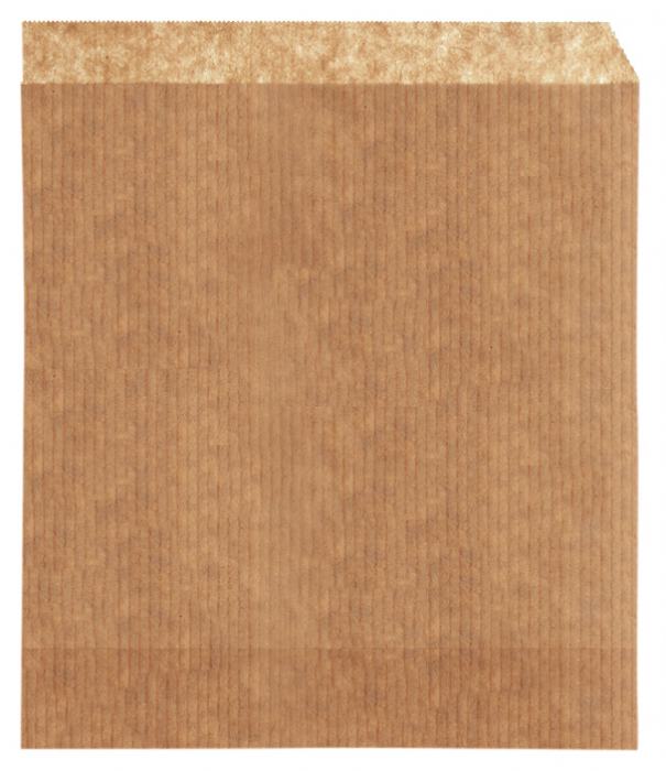 Burger Taschen Kraftpapier 2-seitig geöffnet braun 15,0x16,0cm