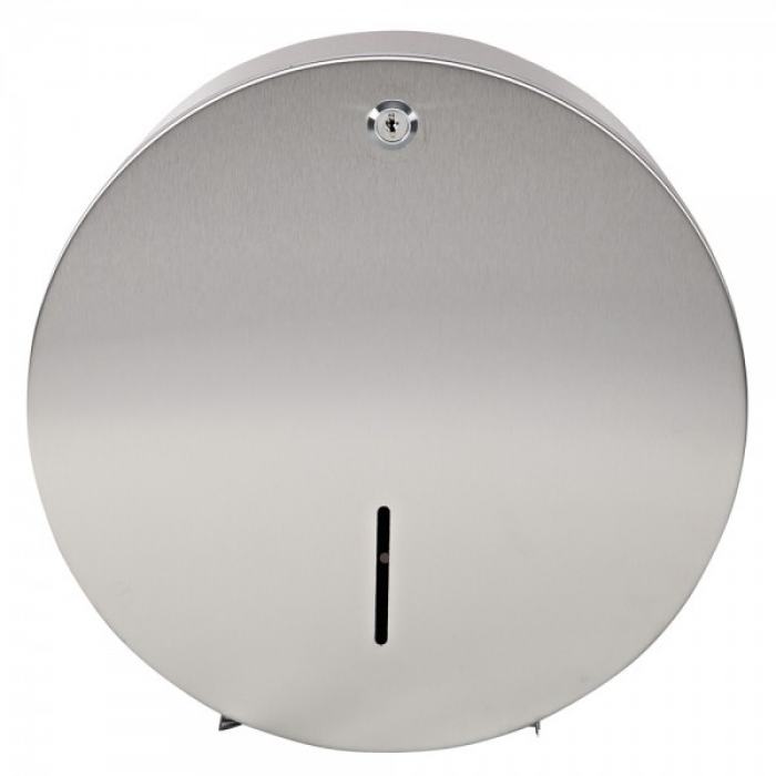 Toilettenpapierspender "Jumbo" Edelstahl abschließbar, Wandmontage