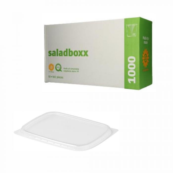 Deckel PP für Feinkostbecher eckig 10,8 x 8,0 cm "Made in Germany"