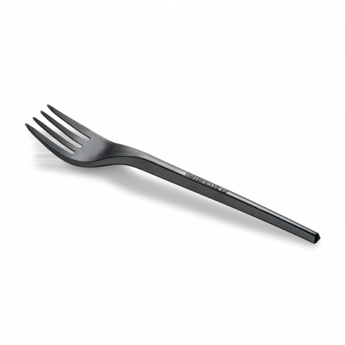 Mehrweg Gabel matt schwarz CPLA 16,8cm