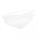 Salatschale mit Klappdeckel 1500ml 21,7 x 16,7 x 5,5cm PLA