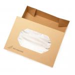 Transport Box Kraft "S" mit PLA Sichtfenster 36,0x25,0x8,0cm