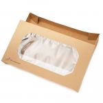 Transport Box Kraft "L" mit PLA Sichtfenster 56,0x32,0x8,0cm