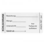 Etikett "Kühlschrank" selbstklebend auf Rolle