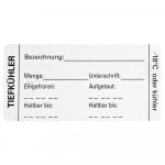 Etikett "Tiefkühler" selbstklebend auf Rolle