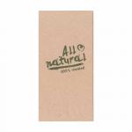 Tissue Serviette ALL NATURAL natur-braun Recycling 33,0 x 33,0cm 1/8 Falz 2-lagig