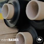 Standard Lackfolie - Tischdecke - schwarz (347) 130cm x 30m 150µm eventBASICS