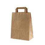 Papier Tragetasche braun 3kg bedruckbar 22 x 10,5 x 30cm