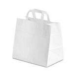 Papier Tragetasche weiß 3kg bedruckbar 32,0 x 22,0 x 24,5cm